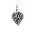 Solid Pewter Ornament (2"x 1.75" Heart)